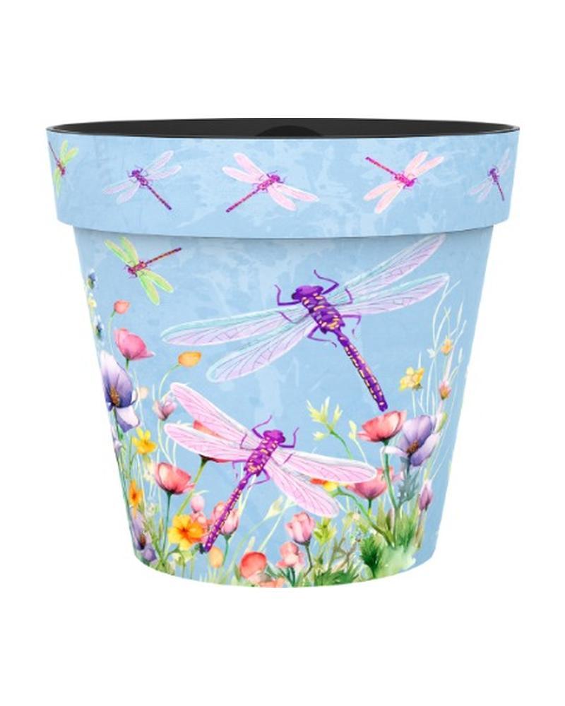 Zest Pot 12" Dragonflies