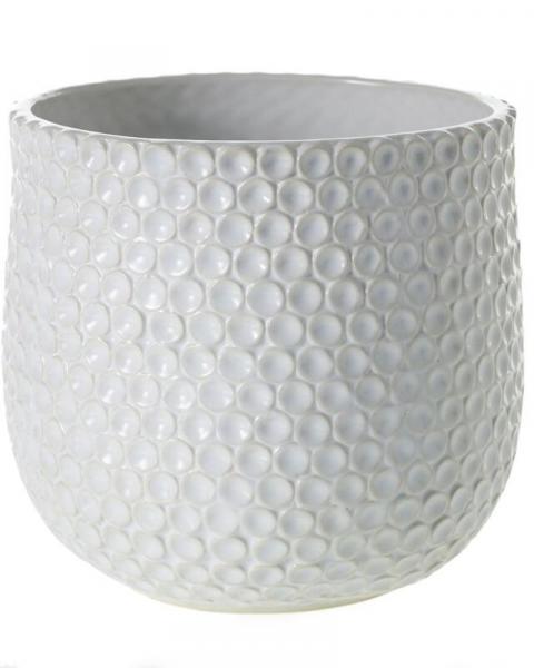 Ginny Pot 6.75x6.5" White