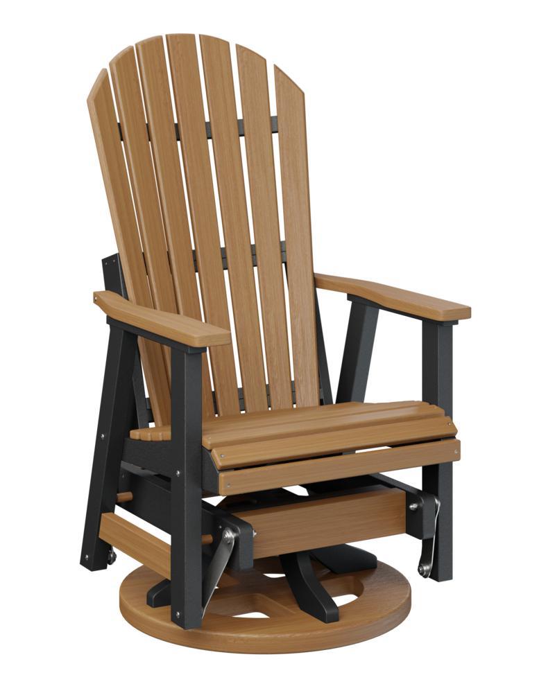 Swivel Glider Comfo Back Natural Teak and Black