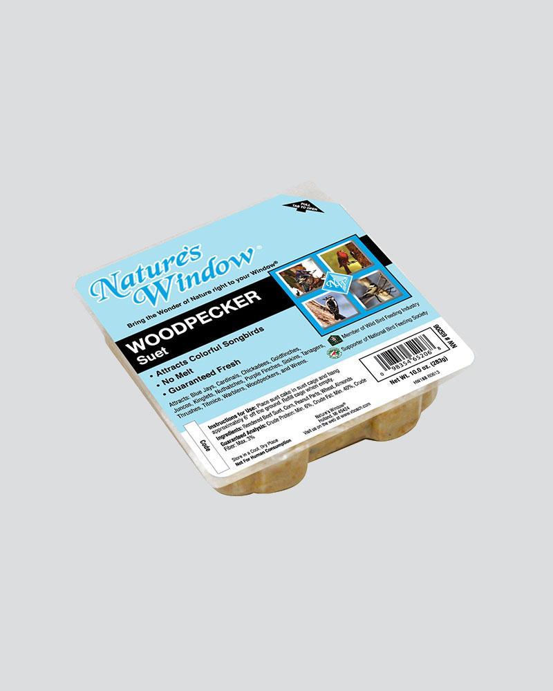 Natures  Window Woodpecker  Suet Cake 10oz