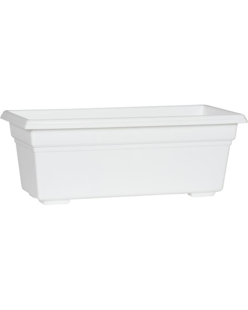 Novelty 18" White Countryside Flower Box Planter