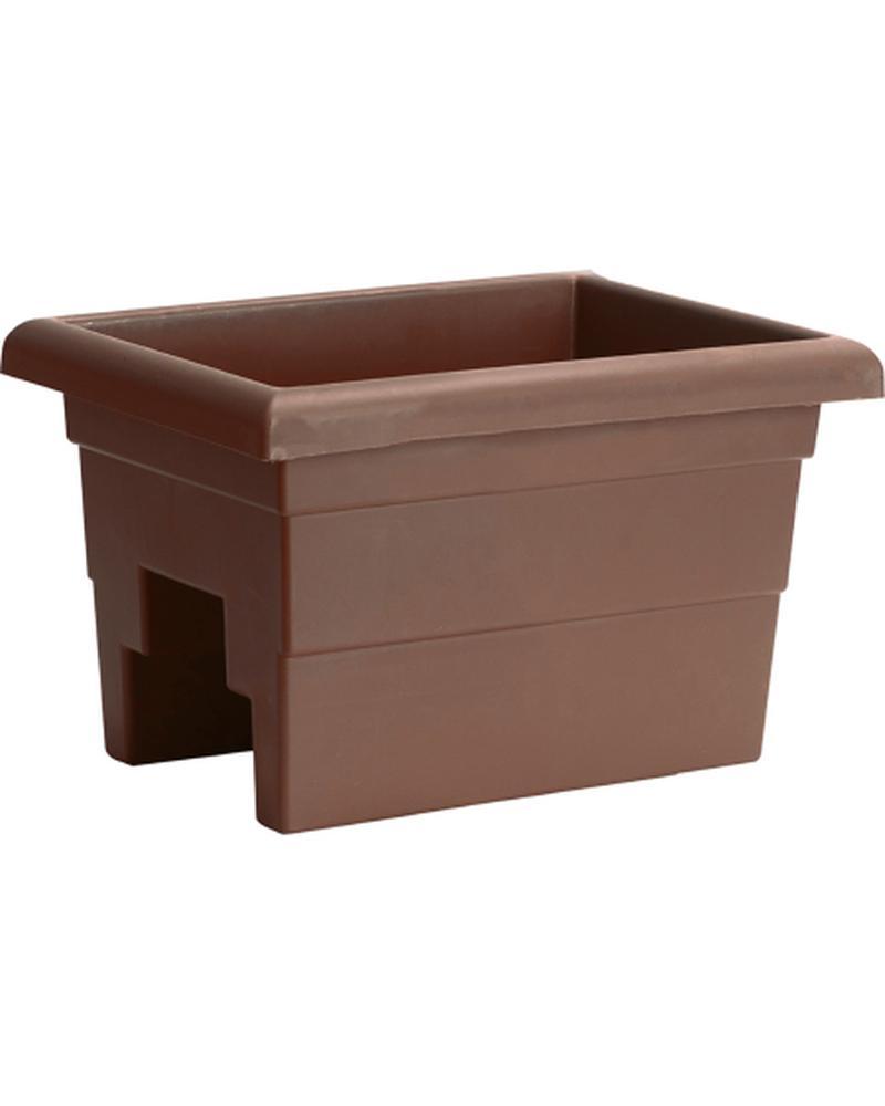 Novelty 16" Countryside Over The Rail Planter Brown