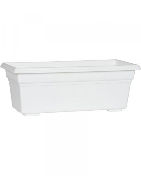 Novelty 18" White Countryside Flower Box Planter