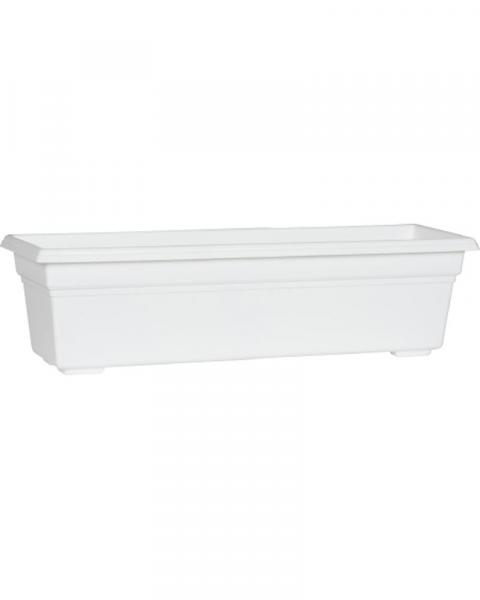 Novelty 24" White Countryside Flower Box Planter