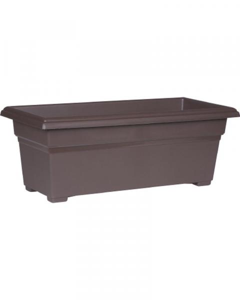 Novelty 12" X27" Brown Countryside Patio Planter