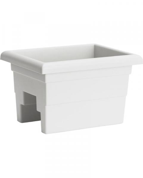 Novelty 16" Countryside Over The Rail Planter White
