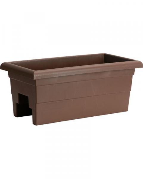 Novelty 24" Countryside Over The Rail Planter Brown
