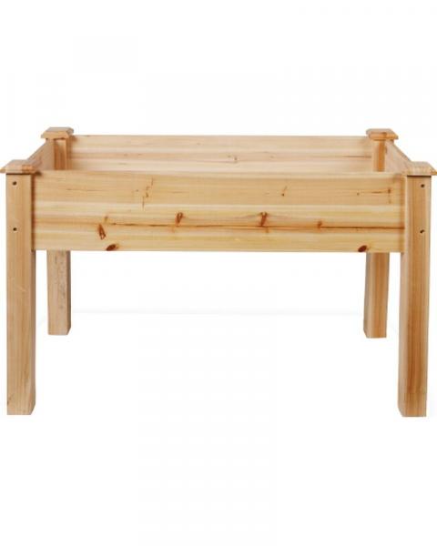 Terra Home 48" Wood Elevated Garden Planter Natural