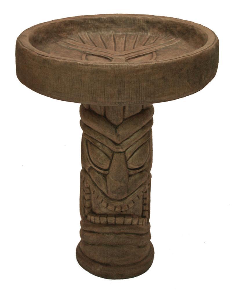Tiki Birdbath (Color May Vary)