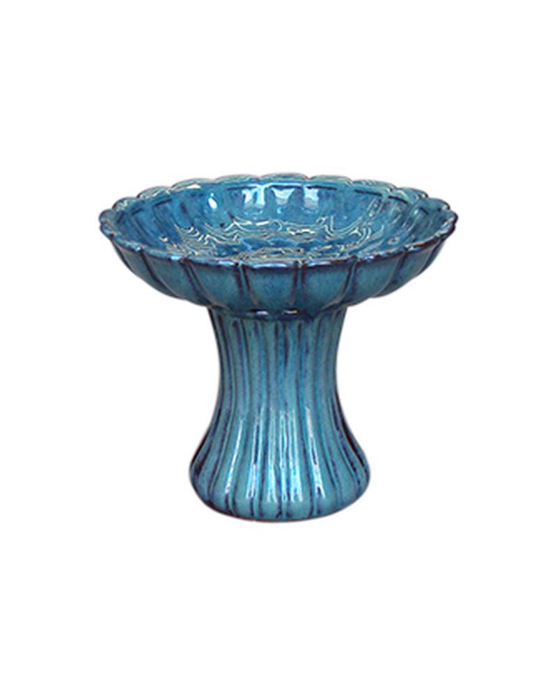 Blossom Birdbath 10" Moss Green
