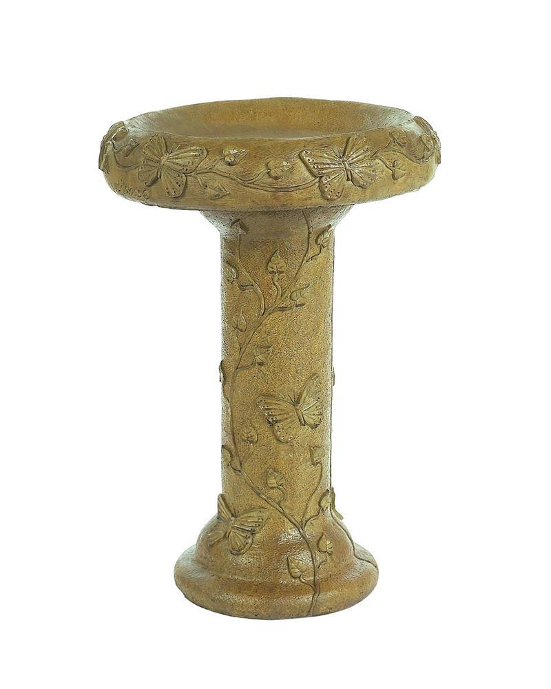 Large Butterfly Birdbath (Color May Vary)
