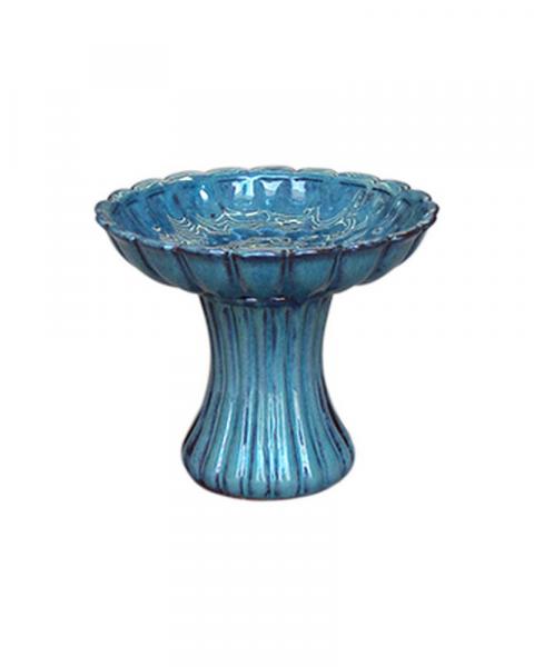 Blossom Birdbath 10" Moss Green
