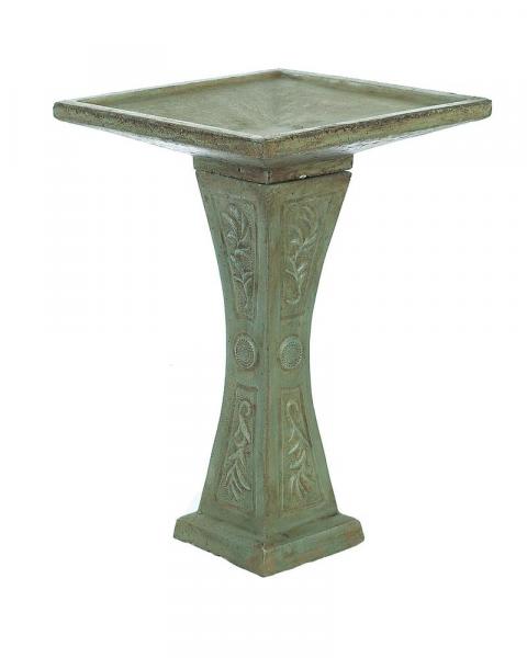 Square Birdbath 22" (Color May Vary)
