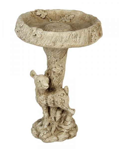 Fawn Birdbath (Color May Vary)
