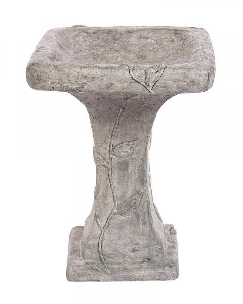 Square Ivy Birdbath (Color May Vary)