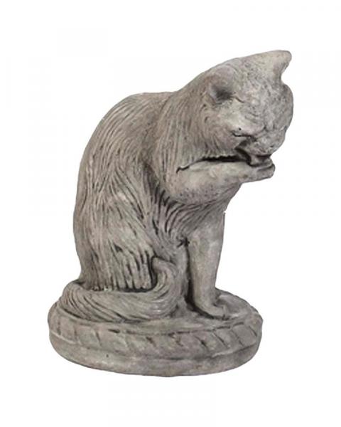 Large Cat Licking Paw (Color May Vary)