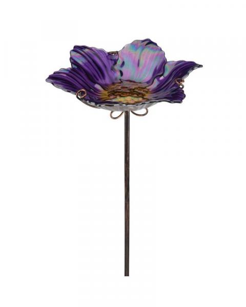 Birdbath/feeder Stake Purple