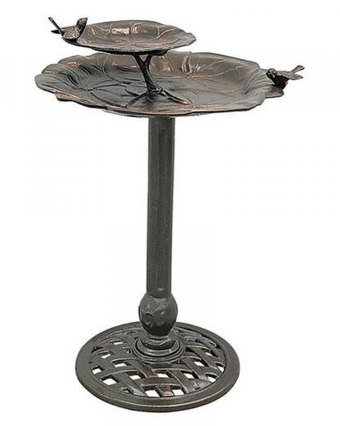 Birdbath 2-tier Lily Pad 31.5"