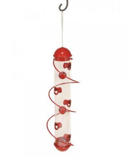 Spiral Seed Feeder Red