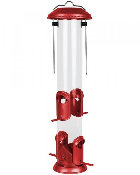 Deluxe Tube Feeder Red 15"