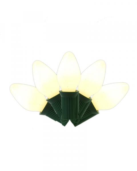 25 Lights Classic C7 LED Ceramic White