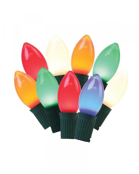 25 Lights Classic C9 LED Ceramic Multi