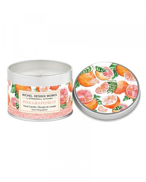 Pink Grapefruit Travel Candle
