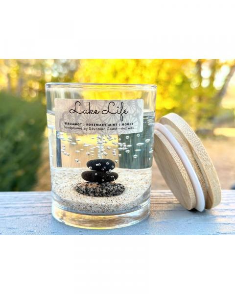 Lake Life Stone Cairn Candle 6oz