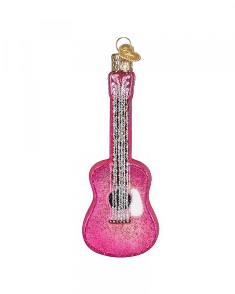 Old World Glittered Glam Guitar