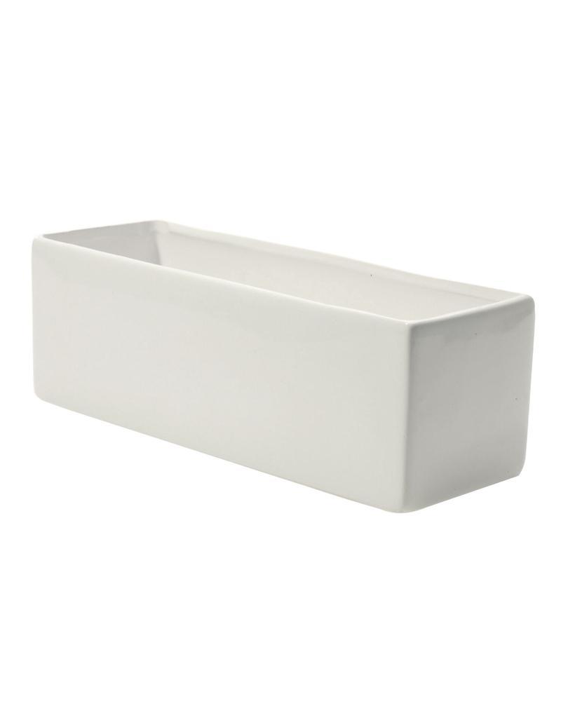 Urban Planter 4x12" Shiny White