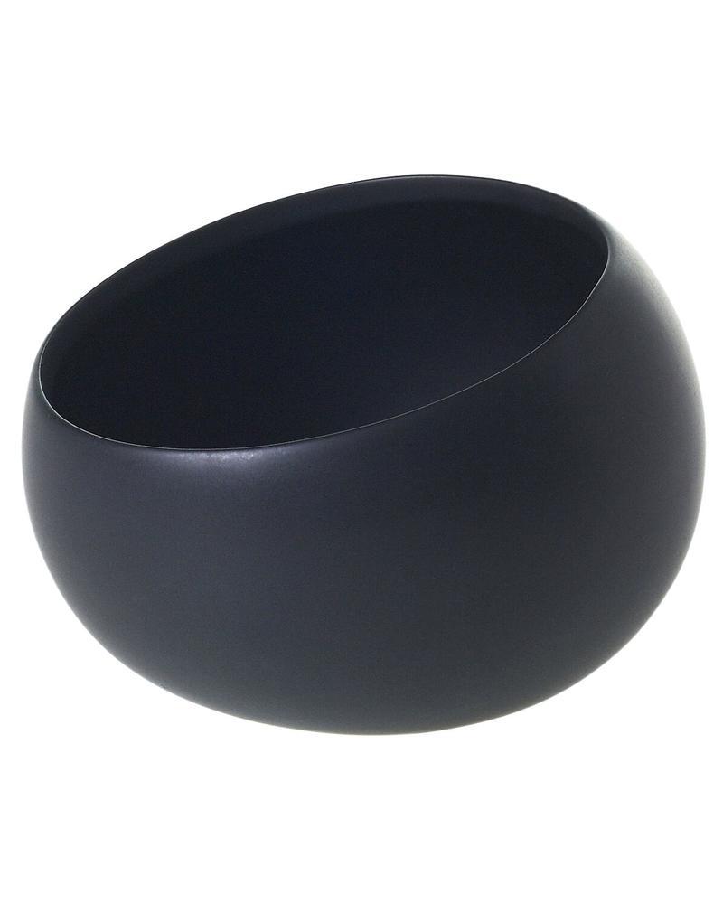 Simply Angled Bowl 7.5x5.25" Black