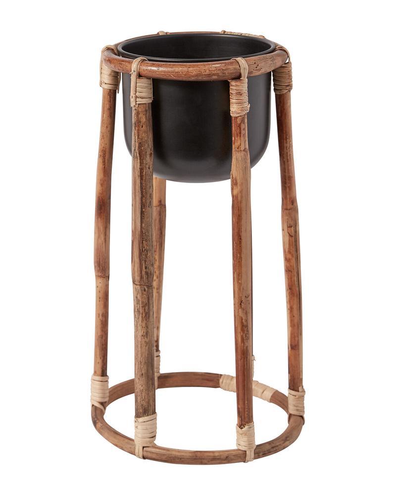 Boca Pot With Plant Stand 18"