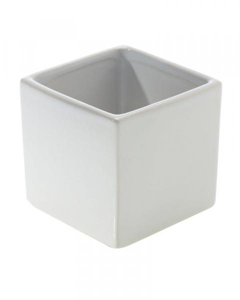 Urban Pot Sq 4.75" Shiny White