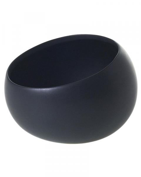 Simply Angled Bowl 7.5x5.25" Black