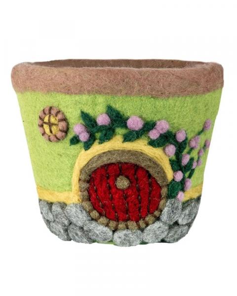 Handmade Felt Pot Forest House