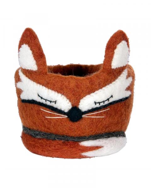 Handmade Felt Pot Fox
