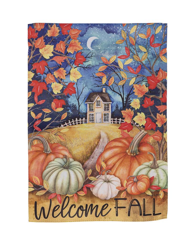 Garden Flag Alive In Fall