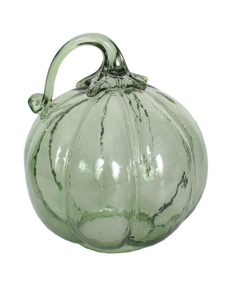 Glass Pumpkin 5" Olive