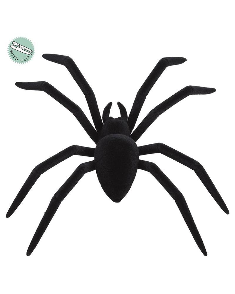 Spider Wtih Clip 9.5" Black