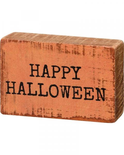 Happy Halloween Box Sign