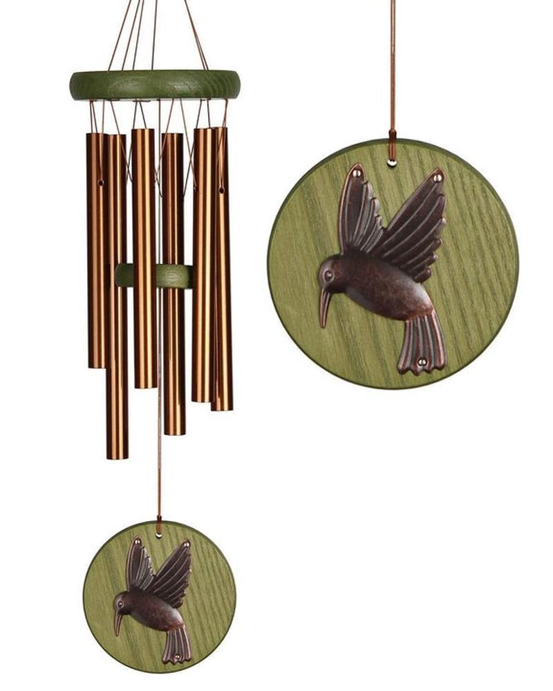HABITATS CHIME HUMMINGBIRD GRN S