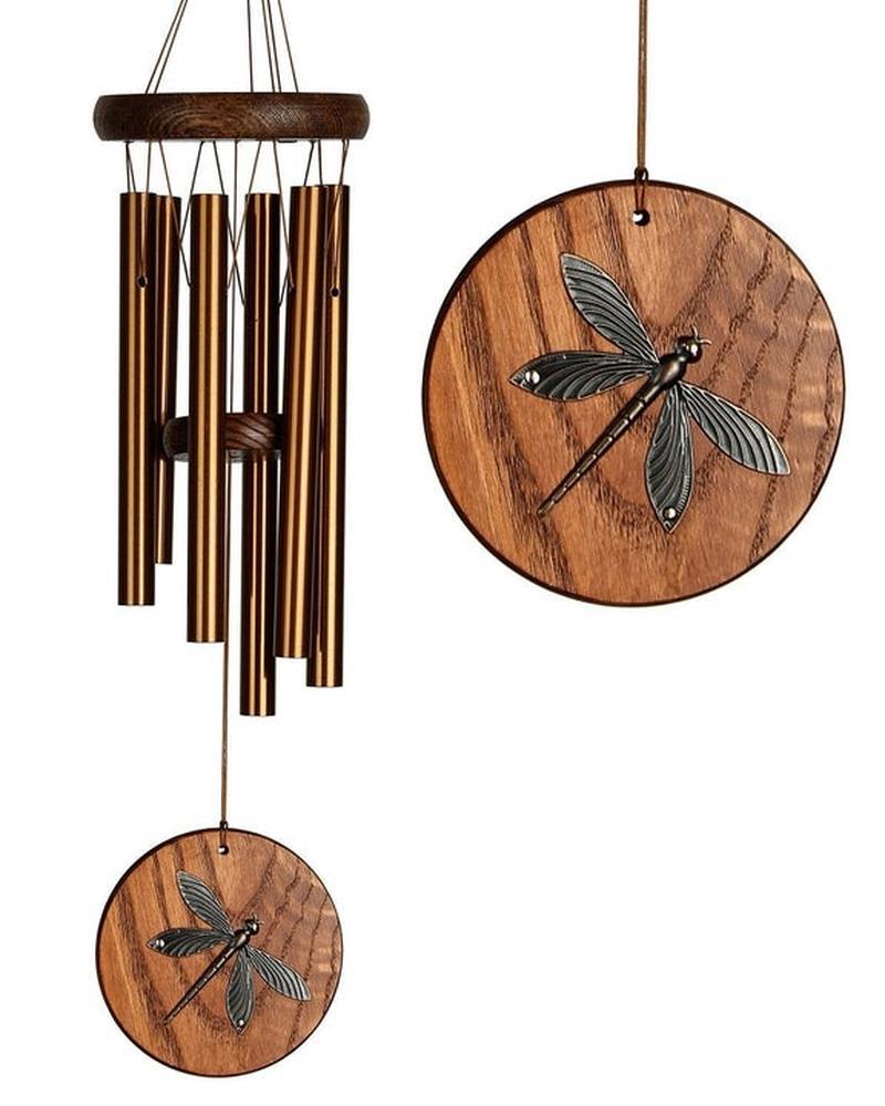 HABITATS CHIME DRAGONFLY TEAK SM