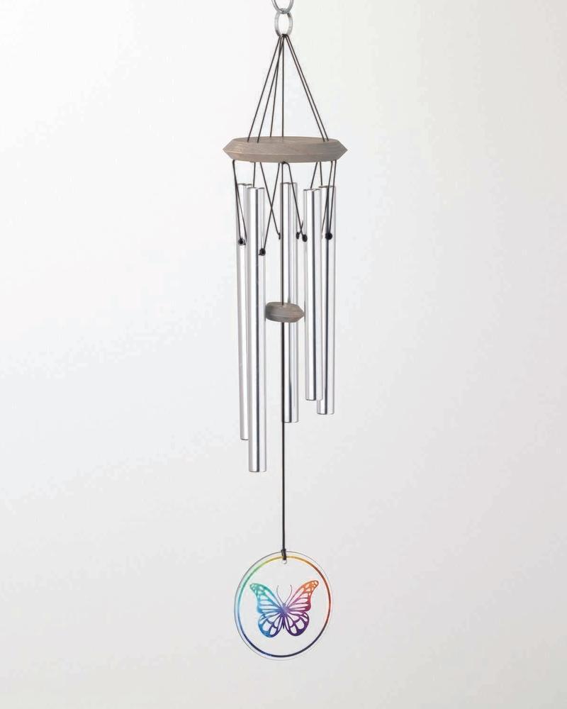Habitats Chime Glass Butterfly