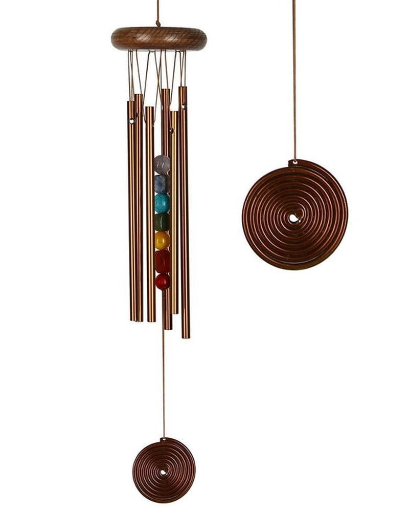 CHAKRA CHIMES 7 STONE BRONZE