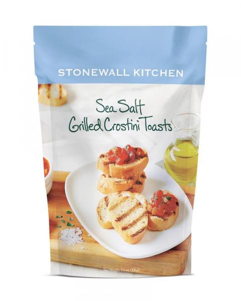 Sea Salt Grilled Crostini Toasts