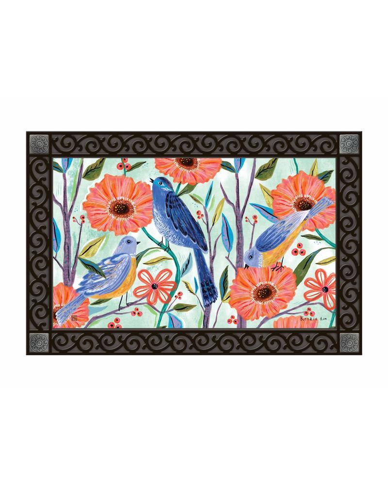 Matmate Bluebirds Blossoms