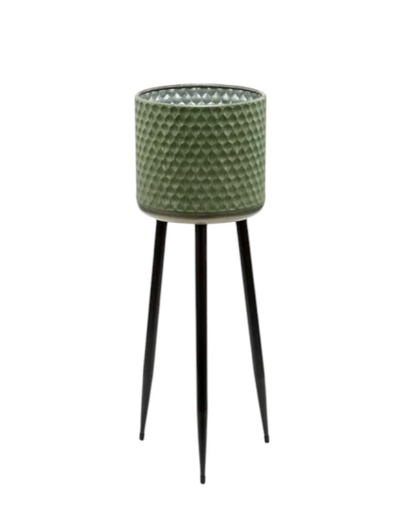 Plant Stand Tripod Green Sm