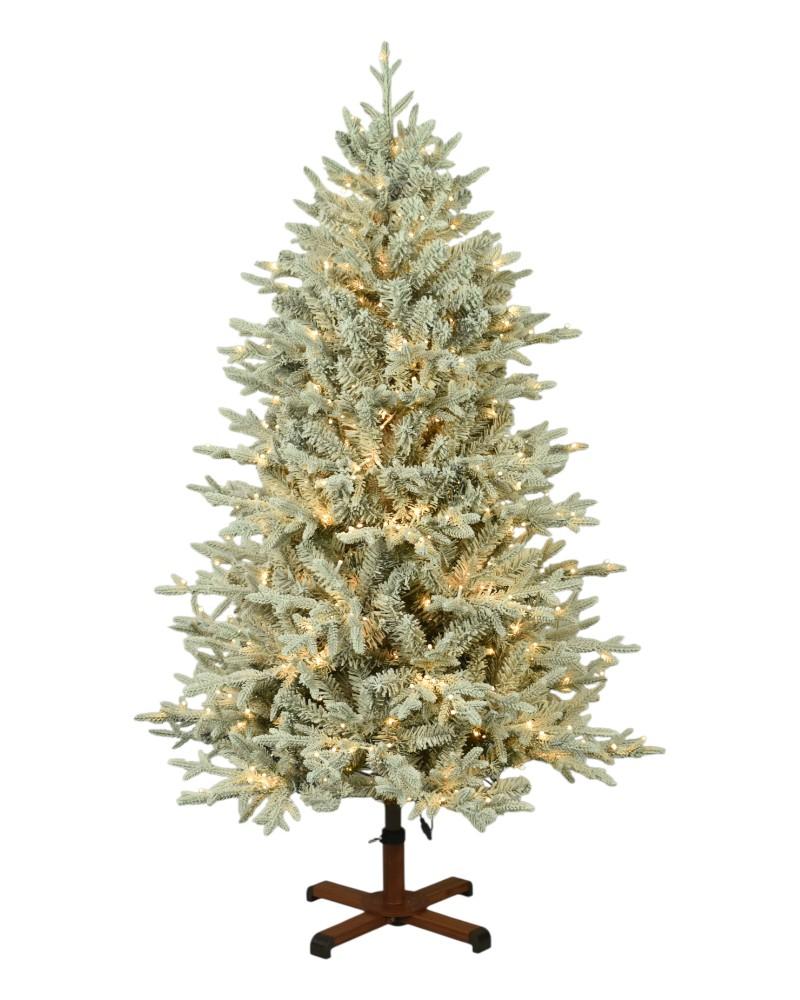 5' Nordic Flocked Fir With 550 Starry LED Lights