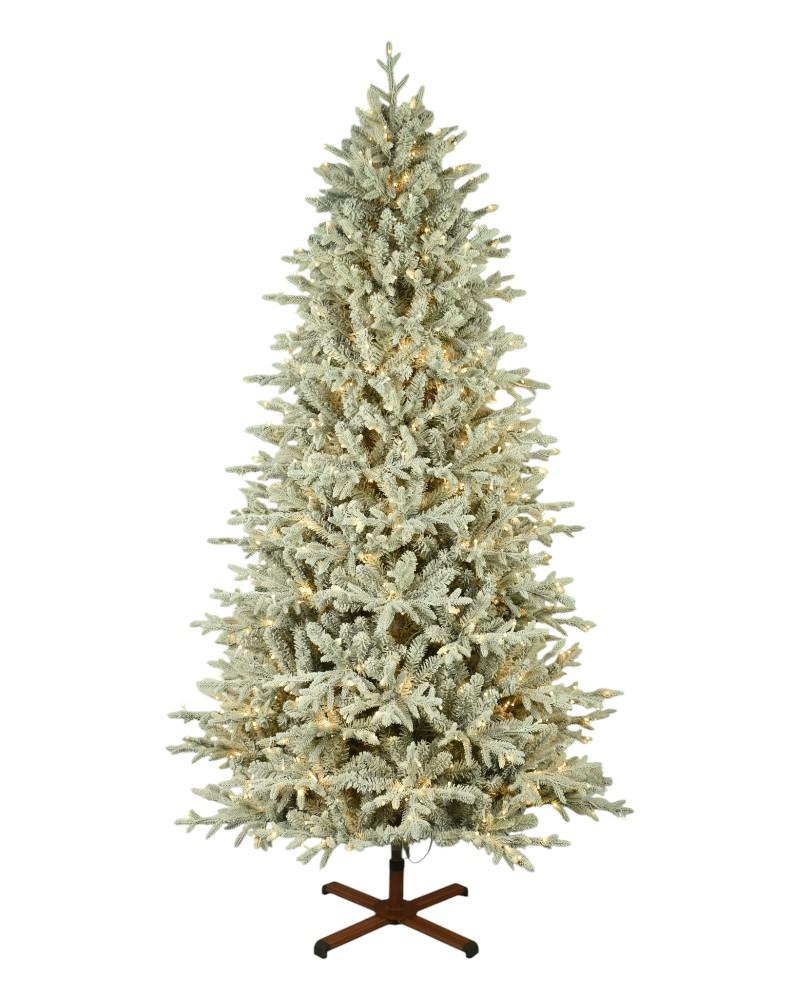 7.5' Nordic Flocked Fir With 950 Starry LED Lights