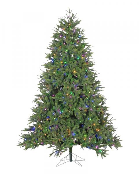 9' Deluxe Trinity Pine With 1400 Color Changing LED Lights